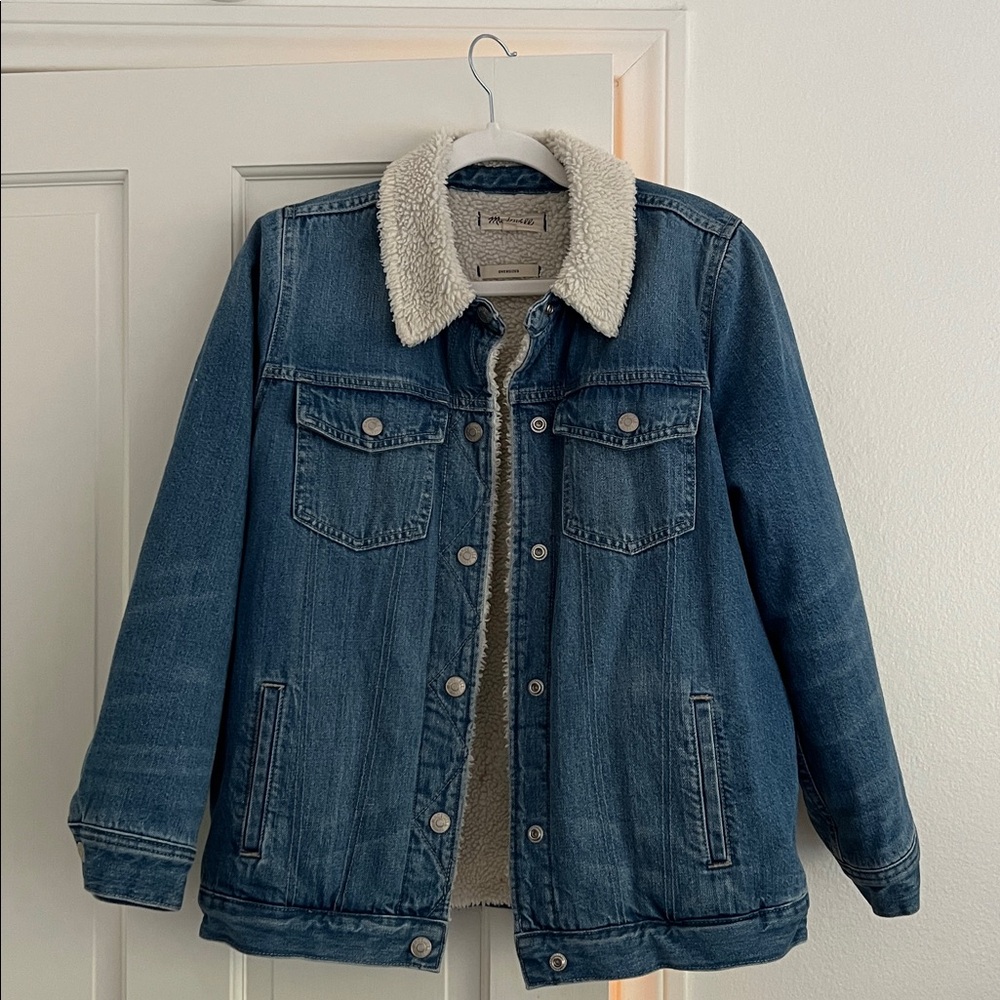 Madewell Denim Jacket with Sherpa Lining